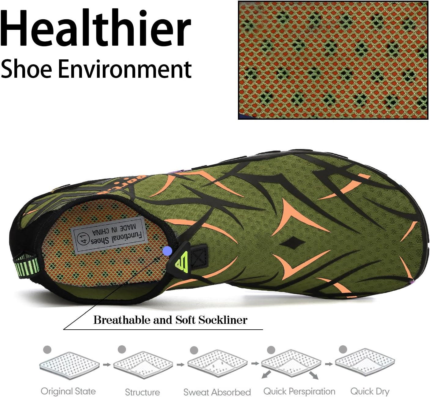 Womens Mens Water Shoes Barefoot Aqua Shoes Quick Dry Beach Swim Shoe for Diving Kayaking Surfing Water Sports